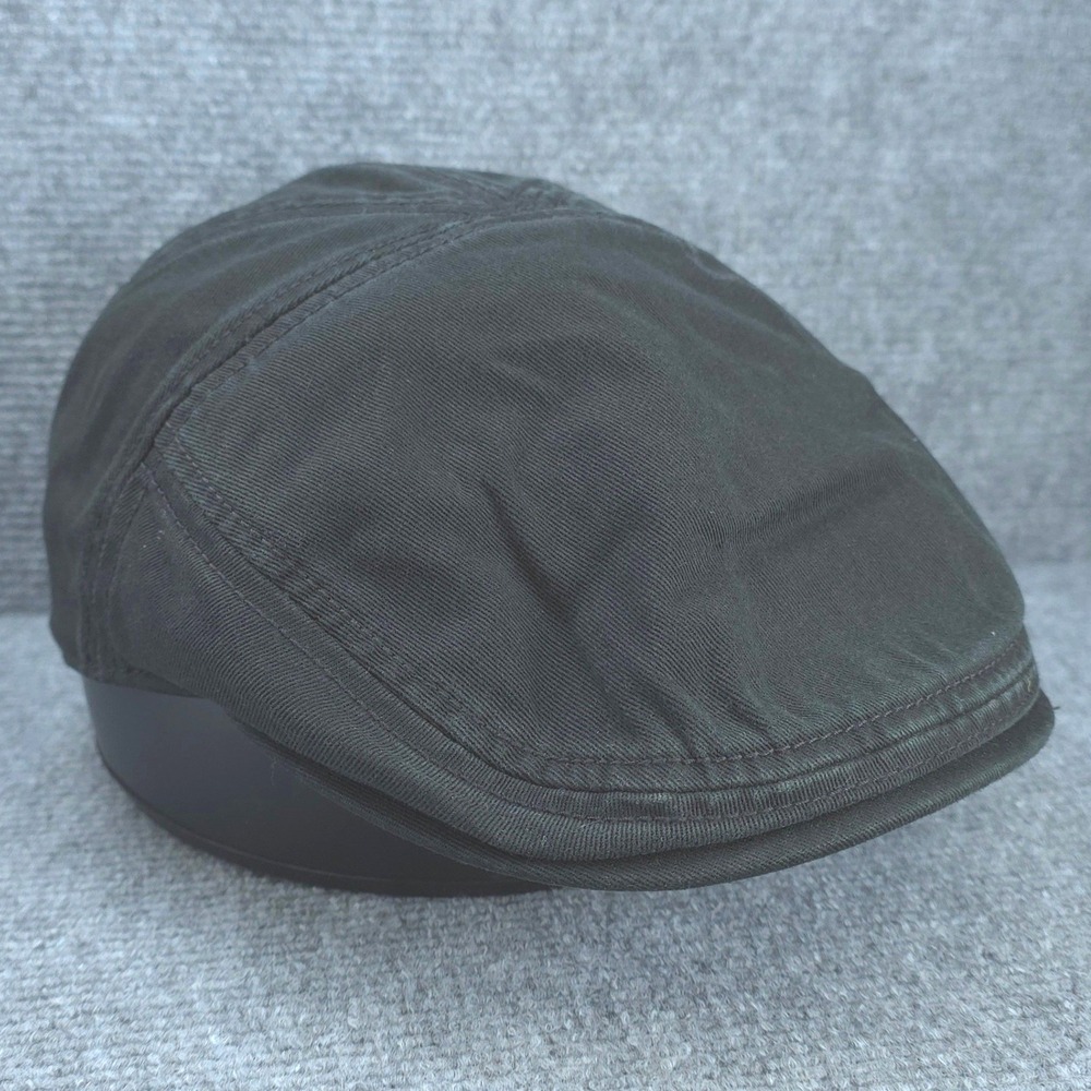 Stetson Hat Cap Flat Newsboy Mens Black Cotton Twill Ivy Driving Golf Outdoor